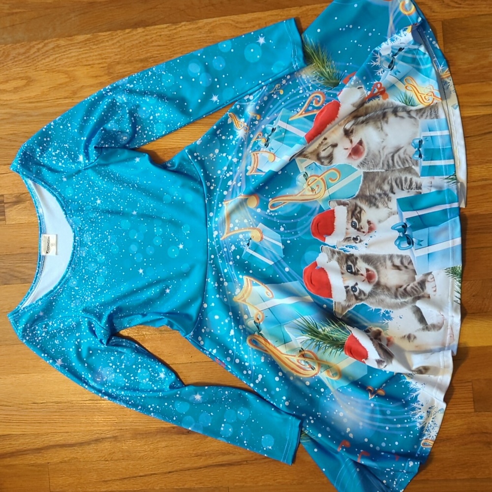 Cowcow Christmas Skater Dress